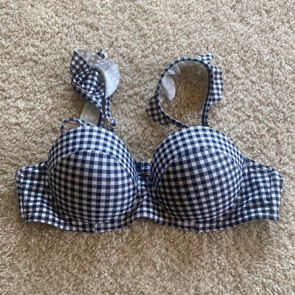 Gingham Bikini Top